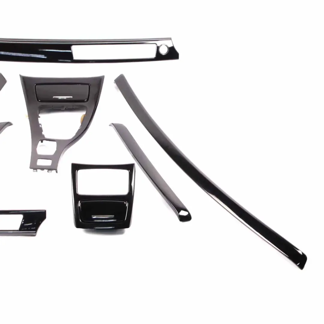 Interior Trim Set Cover Dashboard Pianoblack Black to BMW 3 Series E92 with Part number 7963939 BMW 3 Series E92 Interior Trim Set Cover Dashboard Pianoblack Black - SKU rhd-7963939 - Part number 7963939
