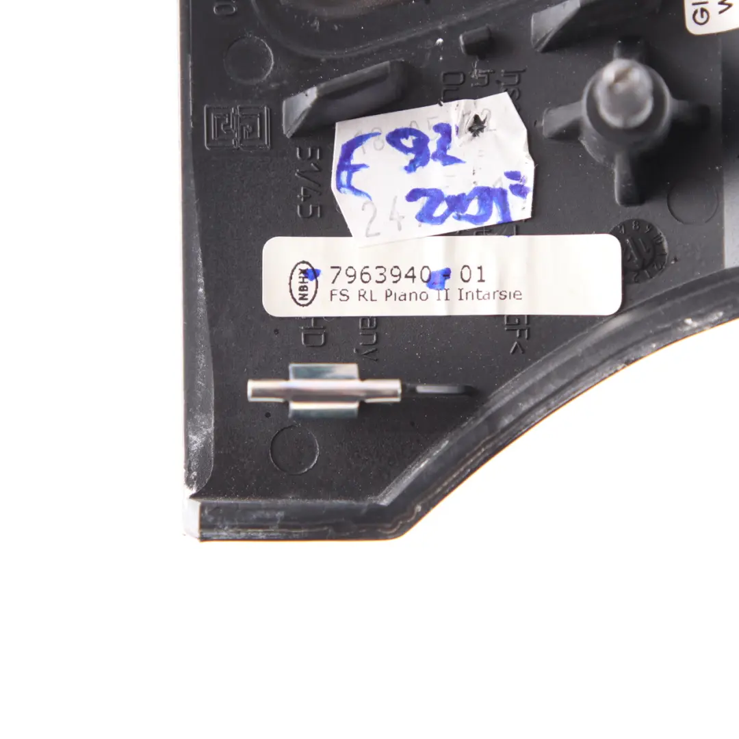 Interior Trim Cover Dashboard Pianoblack Black Right O/S Vent to BMW E92 with Part number 7963940 BMW E92 Interior Trim Cover Dashboard Pianoblack Black Right O/S Vent - SKU rhd-7963940 - Part number 7963940