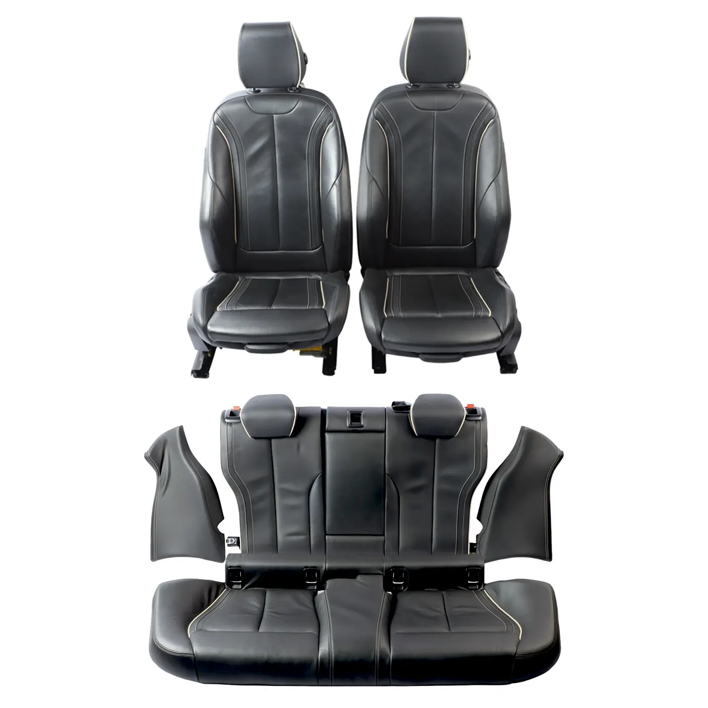 BMW F36 Black Individual Leather Seats Front Rear Door Cards Heated Memory Seat