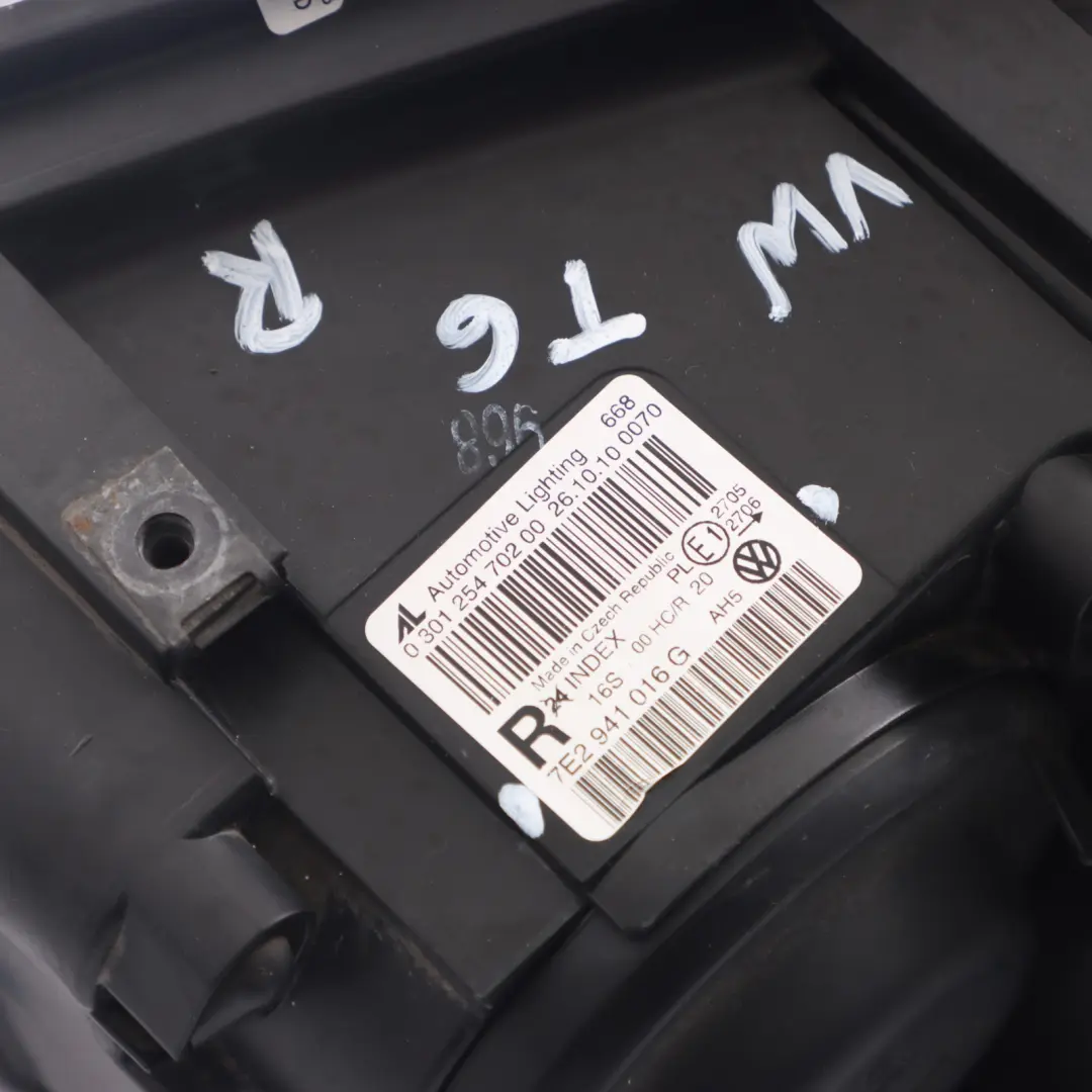 Headlight Headlamp Front Right O/S Lamp to VW Volkswagen T5 with Part number 7E2941016G VW Volkswagen T5 Headlight Headlamp Front Right O/S Lamp - SKU rhd-7E2941016G - Part number 7E2941016G