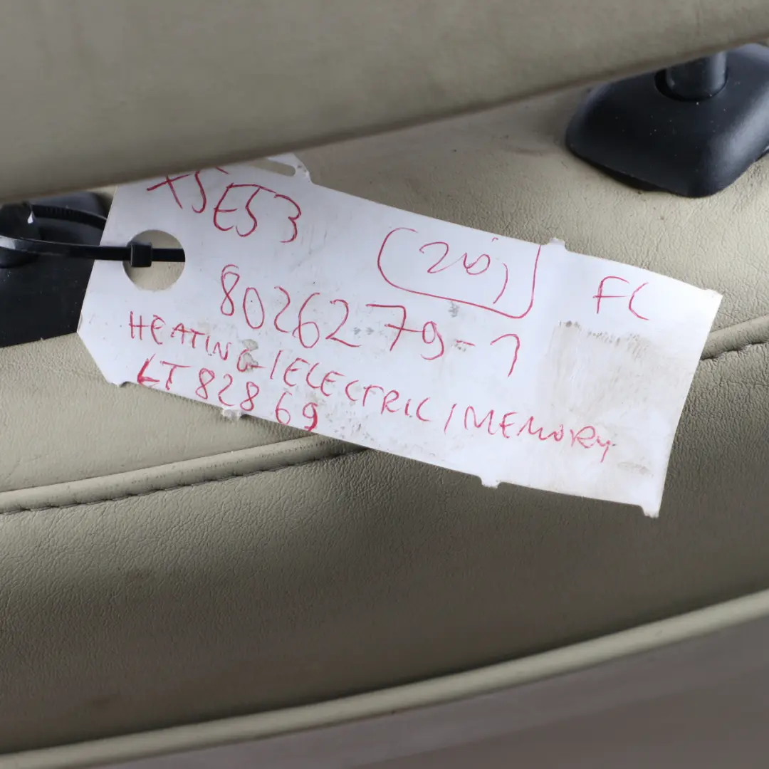 Front Seat M Sport Left N/S Electric Heated Memory Leather Walknappa to BMW X5 E53 with Part number 8026279 BMW X5 E53 Front Seat M Sport Left N/S Electric Heated Memory Leather Walknappa - SKU rhd-8026279-1 - Part number 8026279