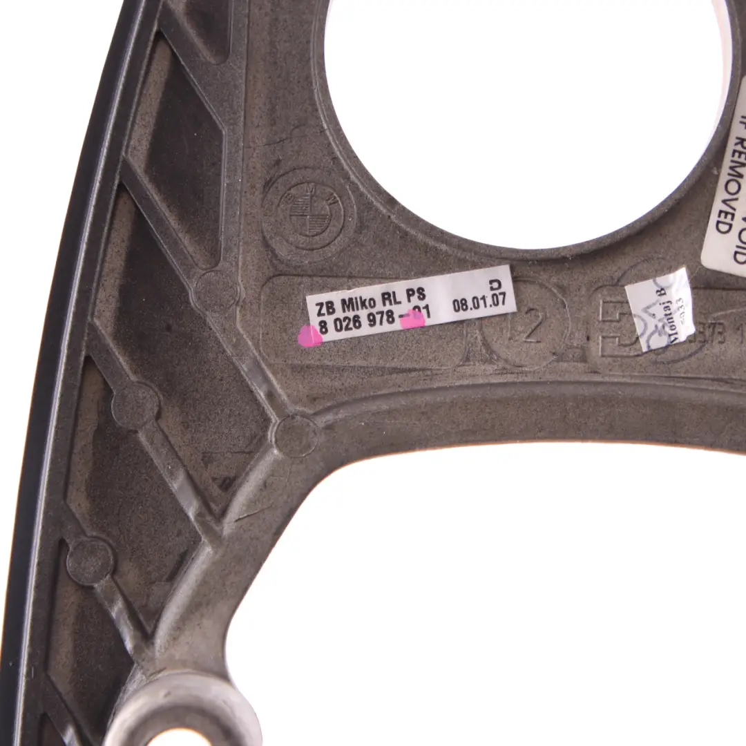 Centre Console Trim Ash Tray Front Pianolack Black to BMW 5 E60 Cover with Part number 8026978 BMW 5 E60 Cover Centre Console Trim Ash Tray Front Pianolack Black - SKU rhd-8026978 - Part number 8026978