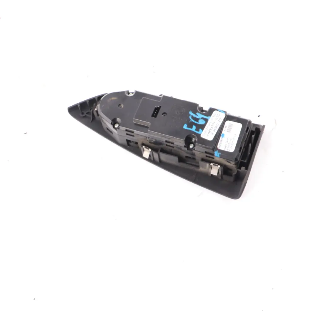 BMW E64 Window Lifter Switch Driver's Side Button Panel Cover Black - SKU rhd-8029904 - Part number 8029904