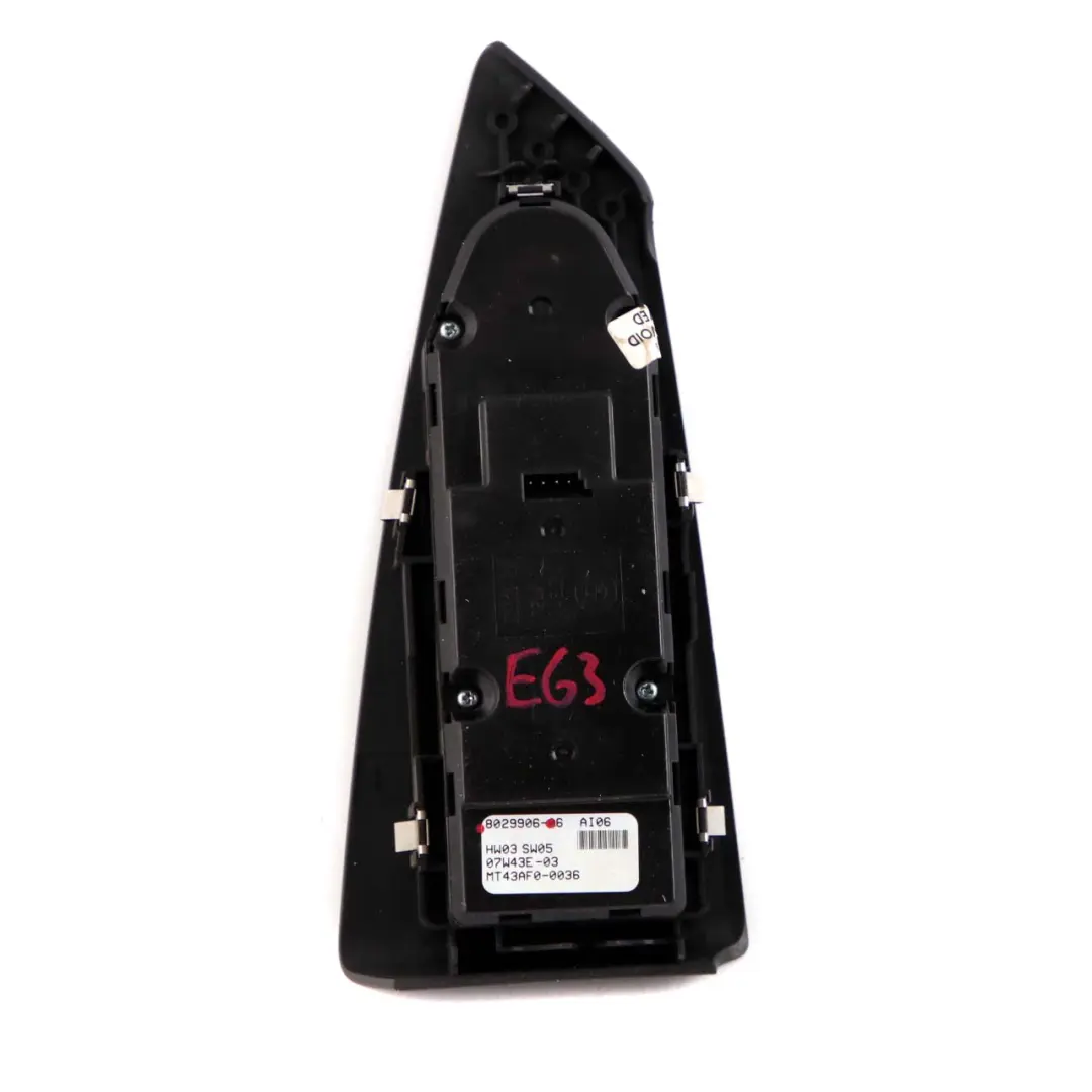 BMW 6 E63 LCI Switch Window Lifter Driver's Side Power Fold Auto Dip - SKU rhd-8029906 - Part number 8029906