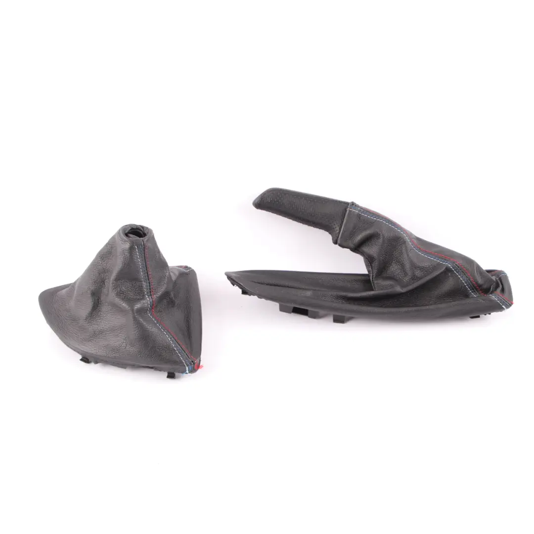 BMW E82 E87 E88 M Sport Gear Cover Trim Handbrake Lever Leather Set - SKU rhd-8037305-3 - Part number 8037305