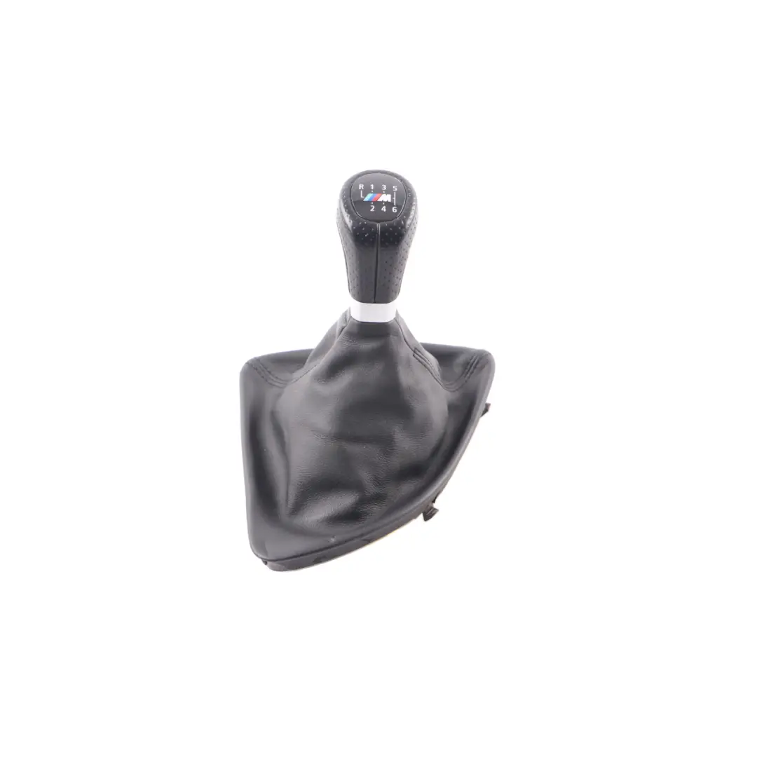 BMW E81 E82 E88 E87 LCI M-SPORT 6 Speed Gear Knob &amp; Gaiter Leather - SKU rhd-8037305 - Part number 8037305