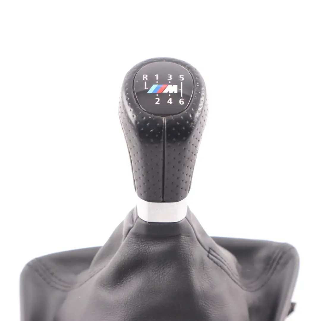 BMW E81 E82 E88 E87 LCI M-SPORT 6 Speed Gear Knob &amp; Gaiter Leather - SKU rhd-8037305 - Part number 8037305