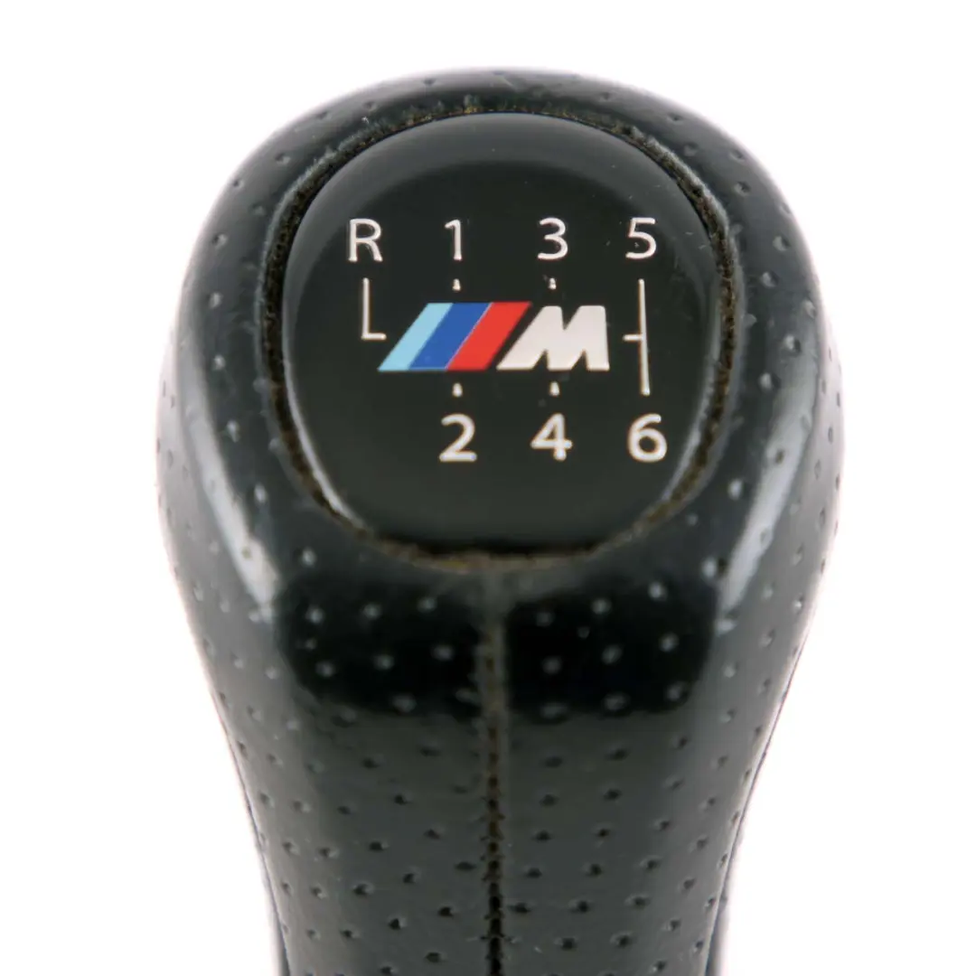 BMW 3 Series E90 E91 E92 E93 M Sport 6-Gear Shift Lever Knob Leather Black - SKU rhd-8037309-3 - Part number 8037309