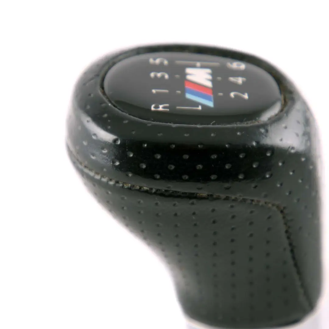 BMW 3 Series E90 E91 E92 E93 M Sport 6-Gear Shift Lever Knob Leather Black - SKU rhd-8037309-3 - Part number 8037309