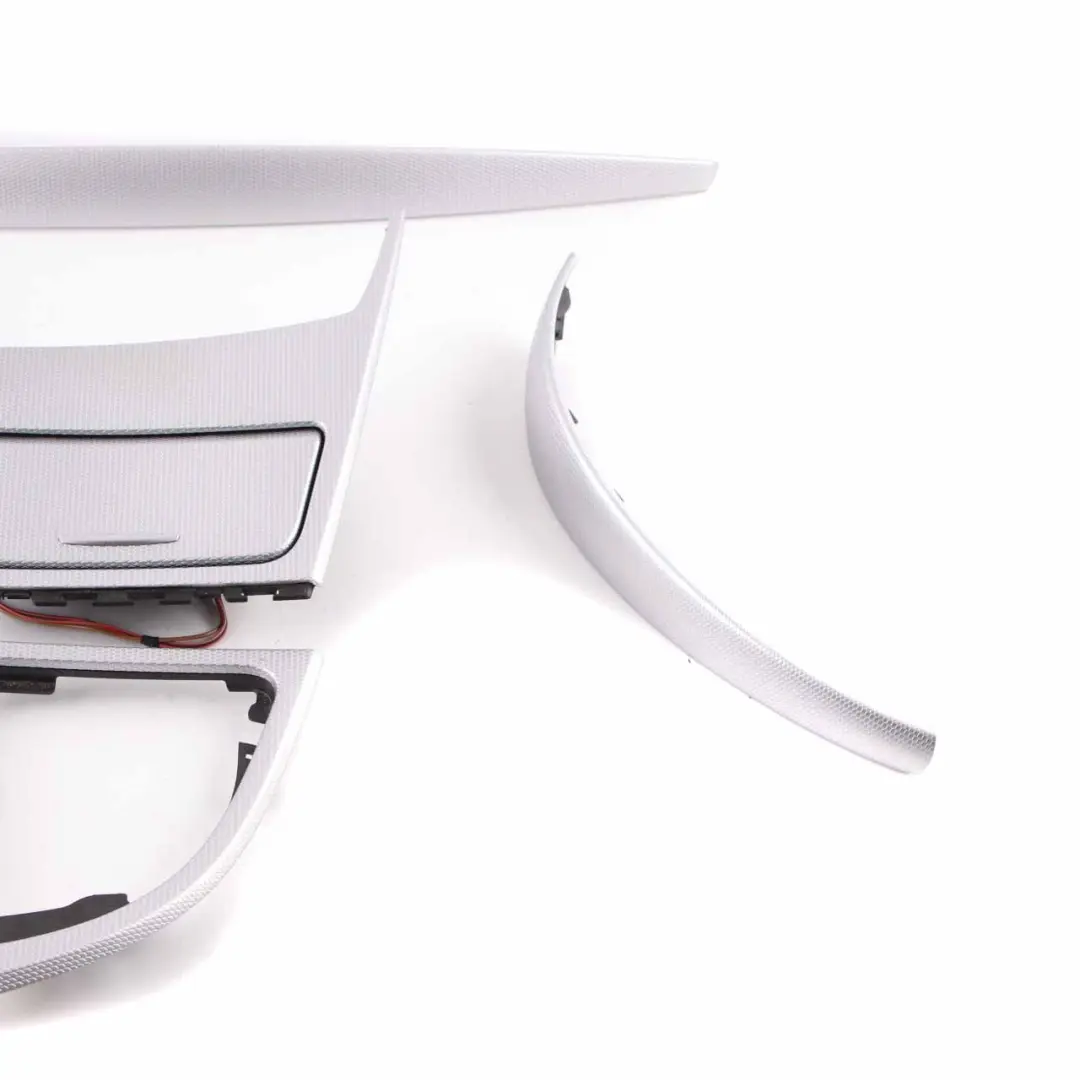 Dashboard Console Ashtray Interior Trim Set Glacier Silver to BMW E81 E82 E88 5 with Part number 8037456 BMW E81 E82 E88 5 Dashboard Console Ashtray Interior Trim Set Glacier Silver - SKU rhd-8037456-5 - Part number 8037456