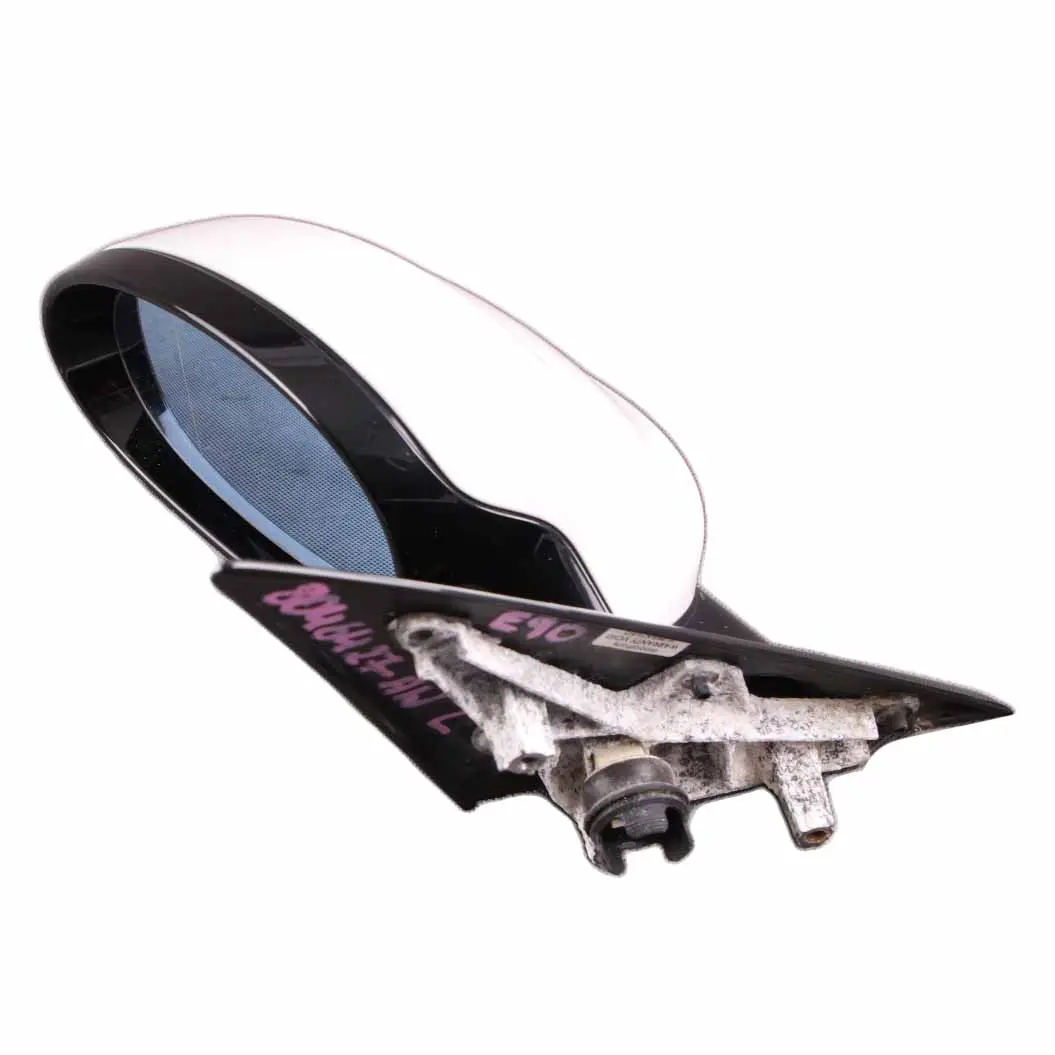  Wing Mirror BMW E90 E91 M Sport High Gloss Heated Left Door N/S Alpine White - SKU rhd-8046427-AW - Part number 8046427