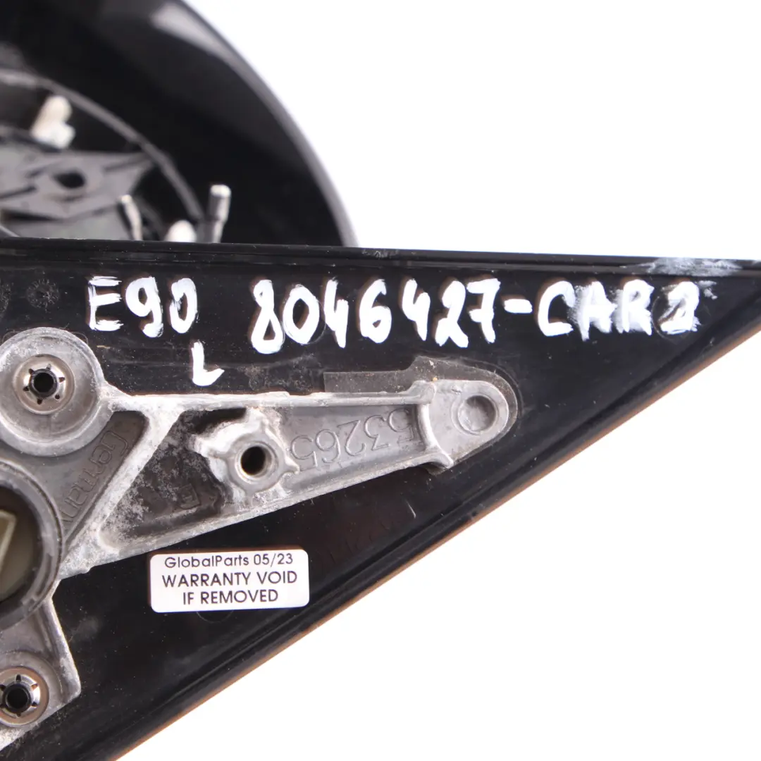 Wing Mirror BMW E90 M Sport High Gloss Heated Left N/S Carbon Black - 416 to with Part number 8046427 Wing Mirror BMW E90 M Sport High Gloss Heated Left N/S Carbon Black - 416 - SKU rhd-8046427-CAR2 - Part number 8046427