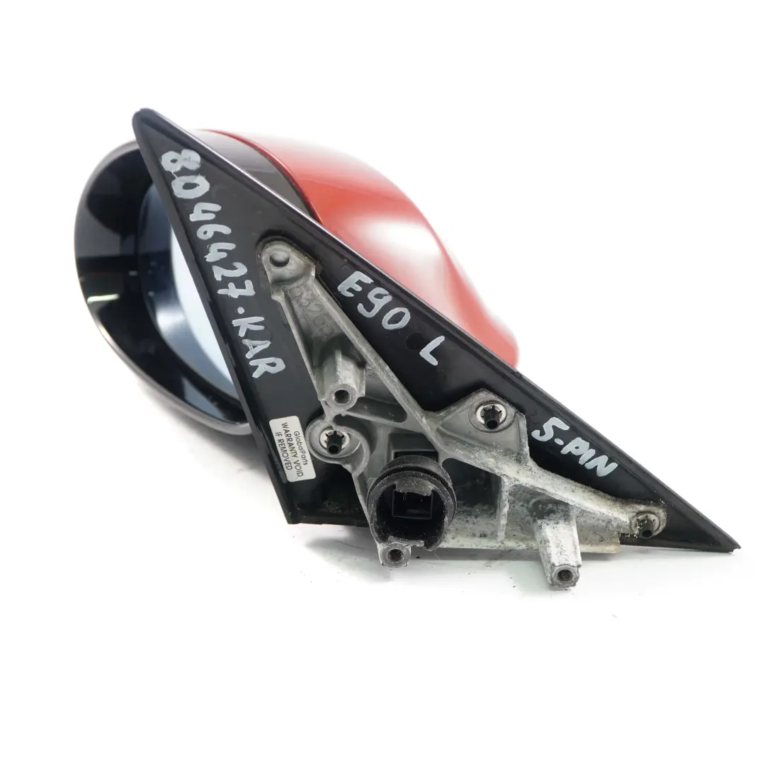 High Gloss Left N/S Wing Mirror Karmesinrot Crimson Red A61 to BMW 3 E90 M Sport with Part number 8046427 BMW 3 E90 M Sport High Gloss Left N/S Wing Mirror Karmesinrot Crimson Red A61 - SKU rhd-8046427-KAR - Part number 8046427