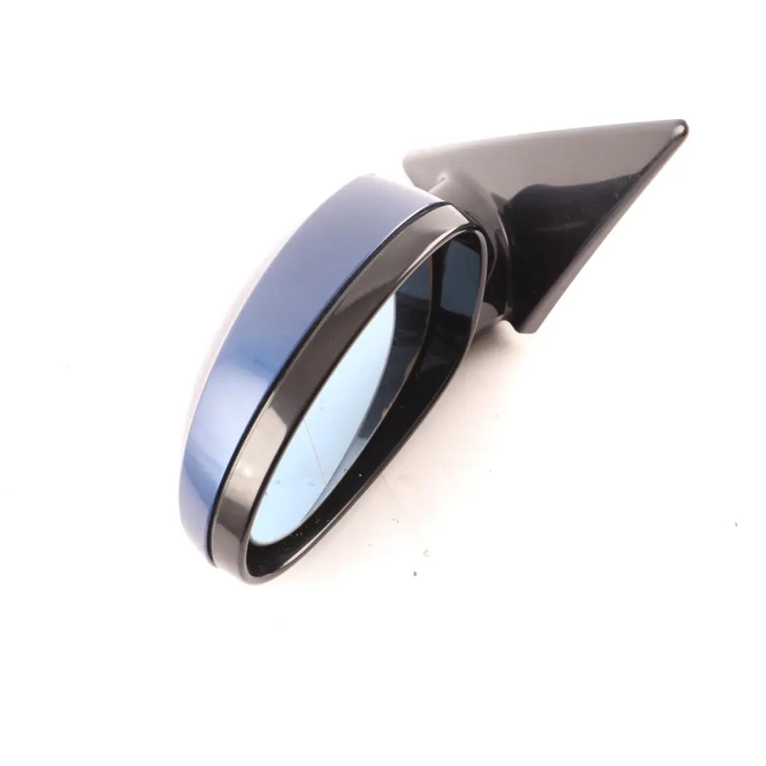 BMW E90 Wing Mirror M Sport High Gloss Heated Left N/S Le Mans Blue - 381 - SKU rhd-8046427-LMB - Part number 8046427