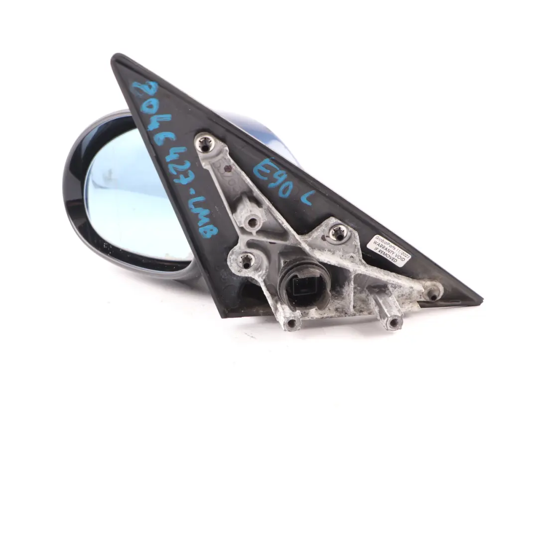 BMW E90 Wing Mirror M Sport High Gloss Heated Left N/S Le Mans Blue - 381 - SKU rhd-8046427-LMB - Part number 8046427