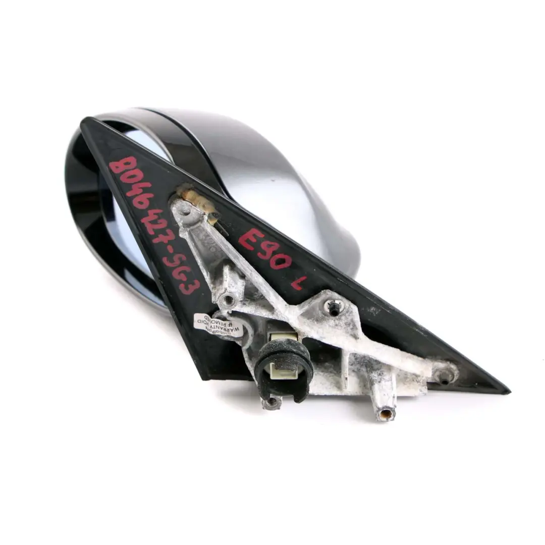 High Gloss Left N/S Wing Mirror Sparkling Graphite to BMW 3 Series 3 E90 M Sport with Part number 8046427 BMW 3 Series 3 E90 M Sport High Gloss Left N/S Wing Mirror Sparkling Graphite - SKU rhd-8046427-SG3 - Part number 8046427