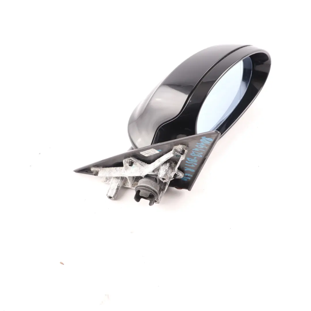 BMW E90 M Sport High Gloss Right Wing Mirror O/S Black Sapphire - 475 - SKU rhd-8046428-BS1 - Part number 8046428