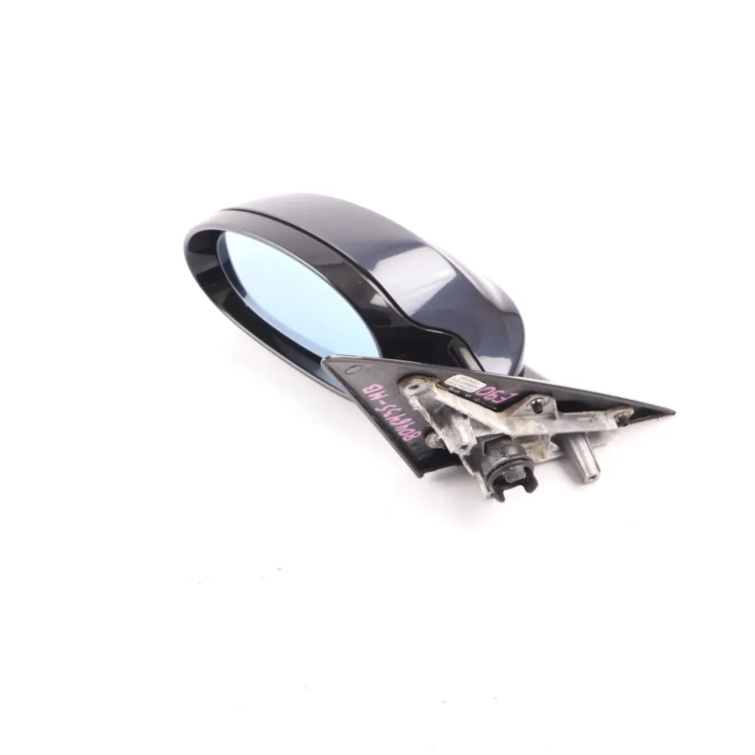 BMW E90 M Sport Heated Wing Mirror Power Fold Left N/S Monaco Blue - A35 - SKU rhd-8046435-MB - Part number 8046435