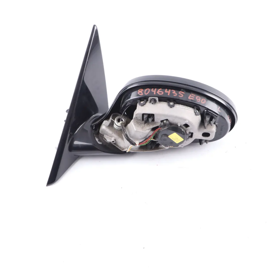 BMW E90 M Sport Wing Mirror High Gloss Power Fold Door Left N/S Outside 3 Pins - SKU rhd-8046435 - Part number 8046435