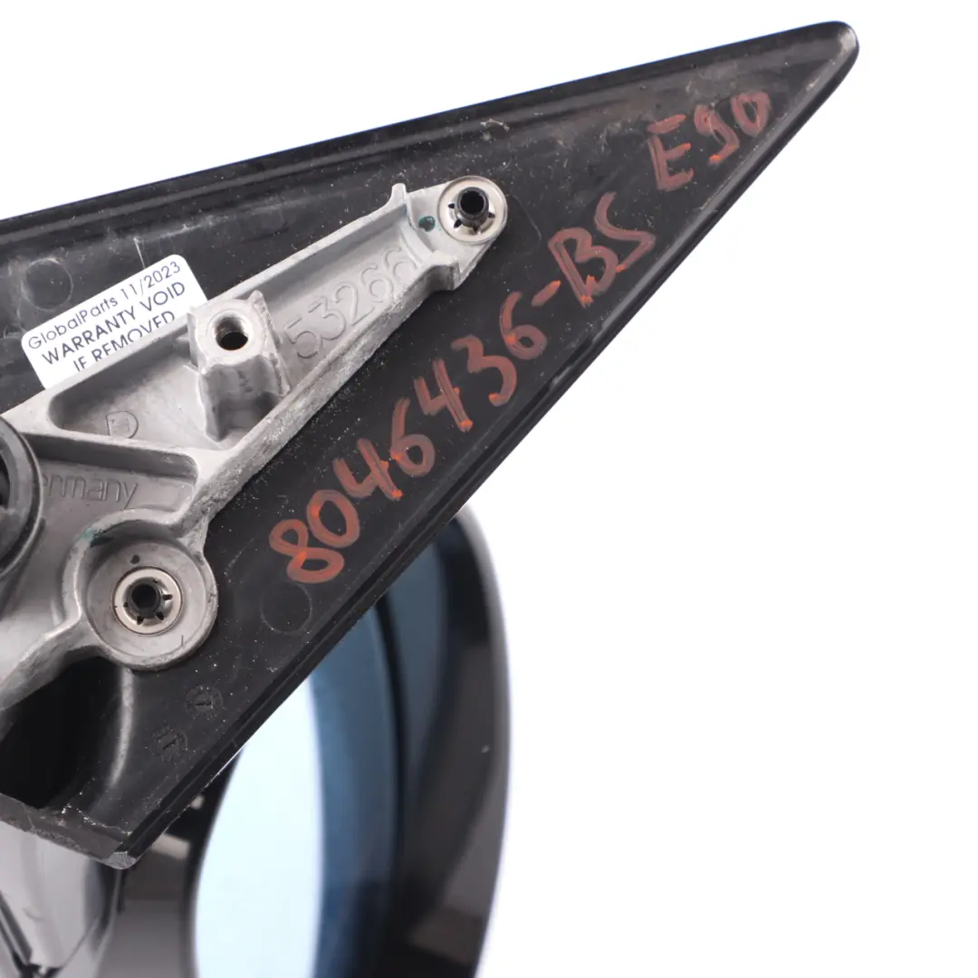 Heated Wing Mirror Power Fold Right O/S Black Sapphire - 475 to BMW E90 M Sport with Part number 8046436 BMW E90 M Sport Heated Wing Mirror Power Fold Right O/S Black Sapphire - 475 - SKU rhd-8046436-BS - Part number 8046436