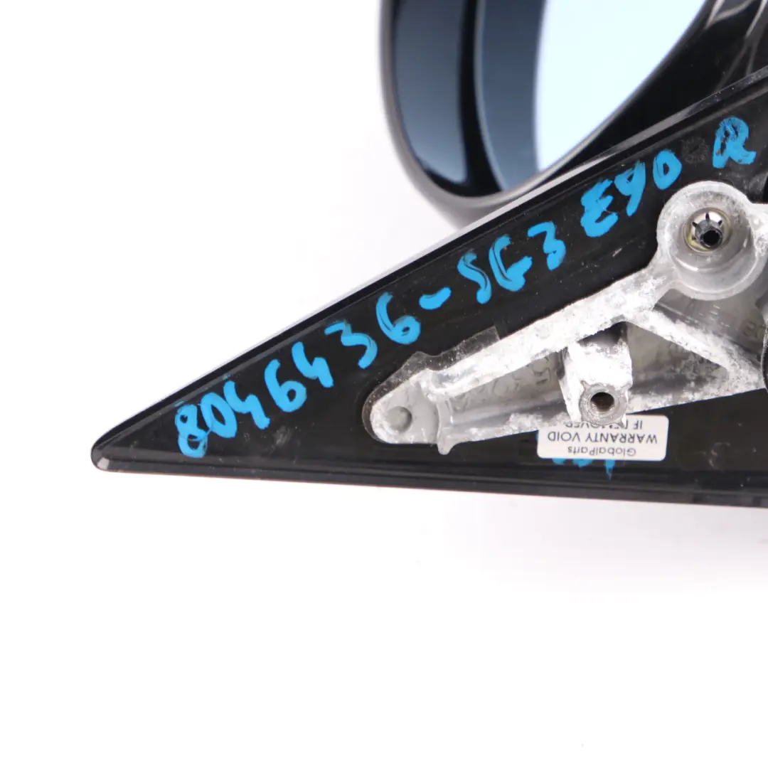 Wing Mirror Power Fold Right O/S Sparkling Graphite to BMW E90 M Sport with Part number 8046436 BMW E90 M Sport Wing Mirror Power Fold Right O/S Sparkling Graphite - SKU rhd-8046436-SG3 - Part number 8046436