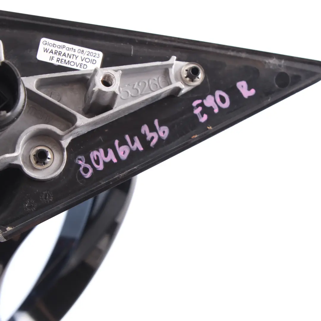 BMW E90 M Sport Heated Wing Mirror Power Fold Right O/S High Gloss 3 Pins - SKU rhd-8046436 - Part number 8046436