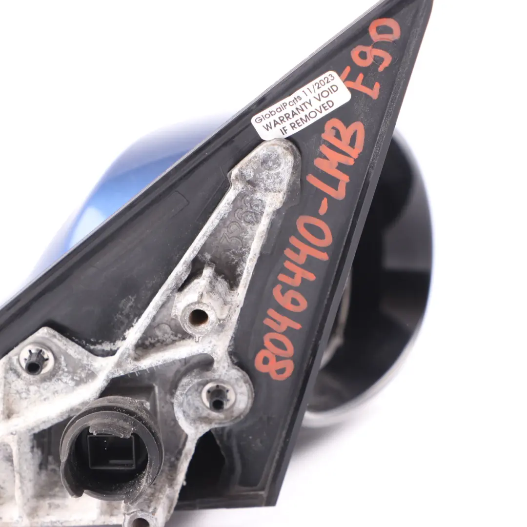 Wing Mirror M Sport High Gloss Auto Dip Right O/S Le Mans Blue - 381 to BMW E90 with Part number 8046440 BMW E90 Wing Mirror M Sport High Gloss Auto Dip Right O/S Le Mans Blue - 381 - SKU rhd-8046440-LMB - Part number 8046440