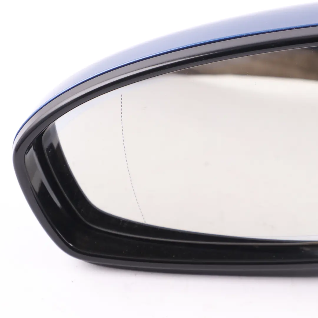 Wing Mirror High Gloss Auto Dip Door Left N/S Monte Carlo Blue B05 to BMW F10 M5 with Part number 8049391 BMW F10 M5 Wing Mirror High Gloss Auto Dip Door Left N/S Monte Carlo Blue B05 - SKU rhd-8049391-MCB - Part number 8049391