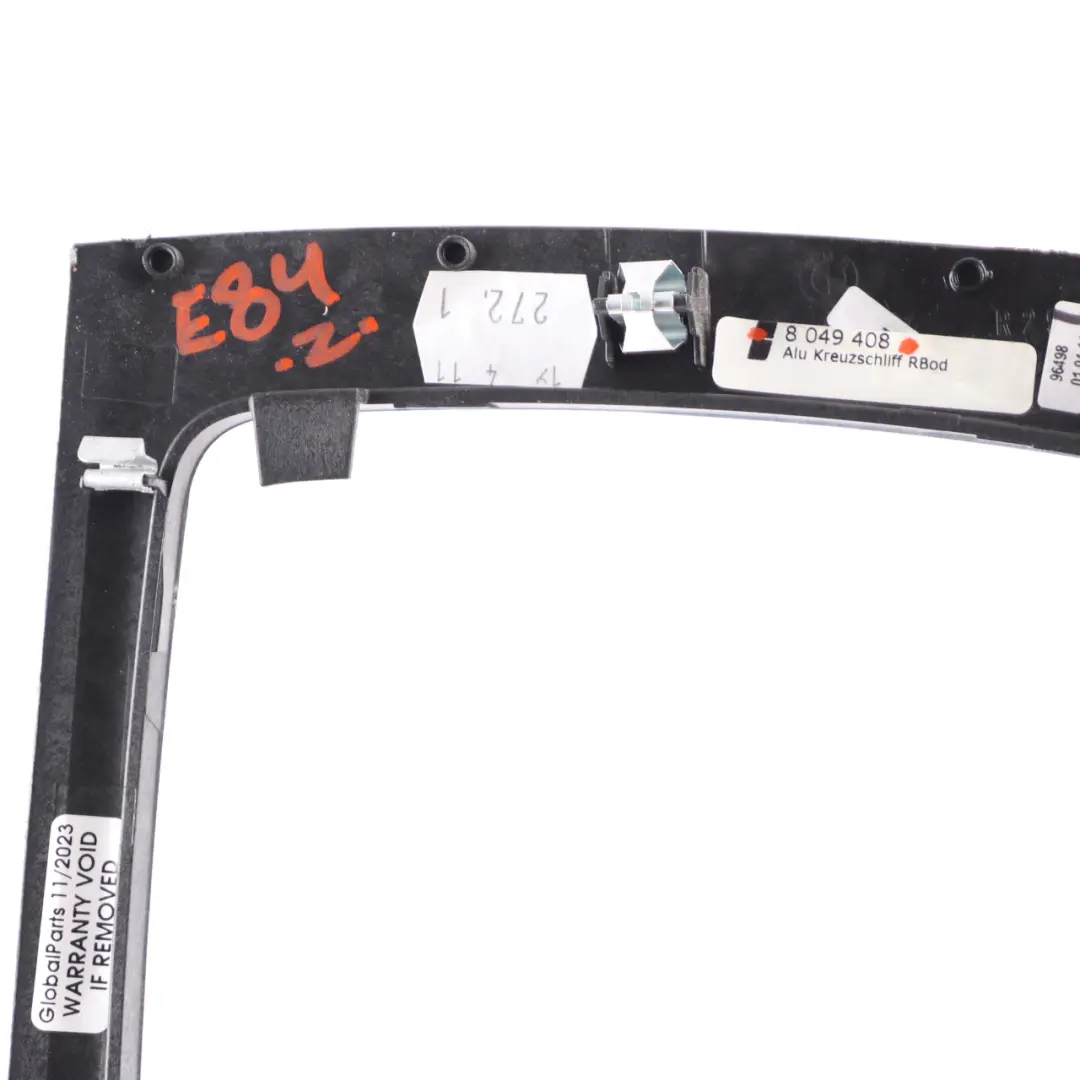 Centre Console Trim Cover Ash Decor Aluminium Cross Ground to BMW X1 E84 with Part number 8049408 BMW X1 E84 Centre Console Trim Cover Ash Decor Aluminium Cross Ground - SKU rhd-8049408 - Part number 8049408