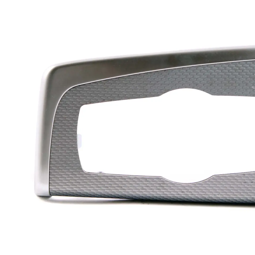 Decor Trim Dashboard I-panel Cover Hexagonal Alu Perlglanz Chrom to BMW F10 F11 with Part number 8050169 BMW F10 F11 Decor Trim Dashboard I-panel Cover Hexagonal Alu Perlglanz Chrom - SKU rhd-8050169 - Part number 8050169