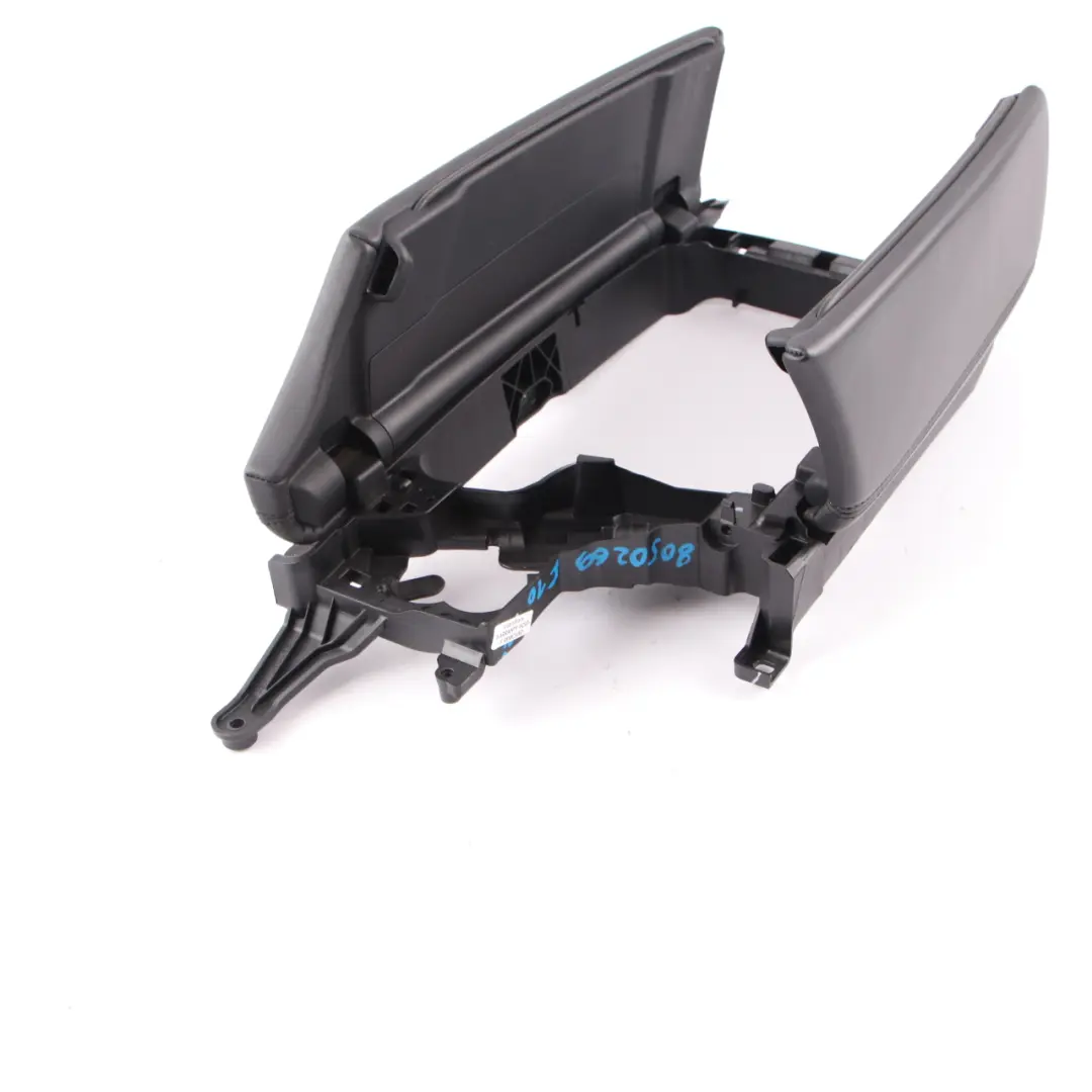 Front Armrest BMW F10 M5 Middle Arm Rest Storage Tray Leather Merino Black to with Part number 8050269 Front Armrest BMW F10 M5 Middle Arm Rest Storage Tray Leather Merino Black - SKU rhd-8050269 - Part number 8050269