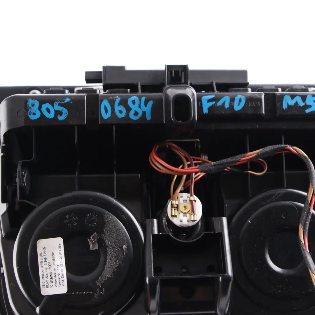 Front Center Console Cover Tray Storage Cup Holder Black to BMW F10 M5 with Part number 8050684 BMW F10 M5 Front Center Console Cover Tray Storage Cup Holder Black - SKU rhd-8050684 - Part number 8050684