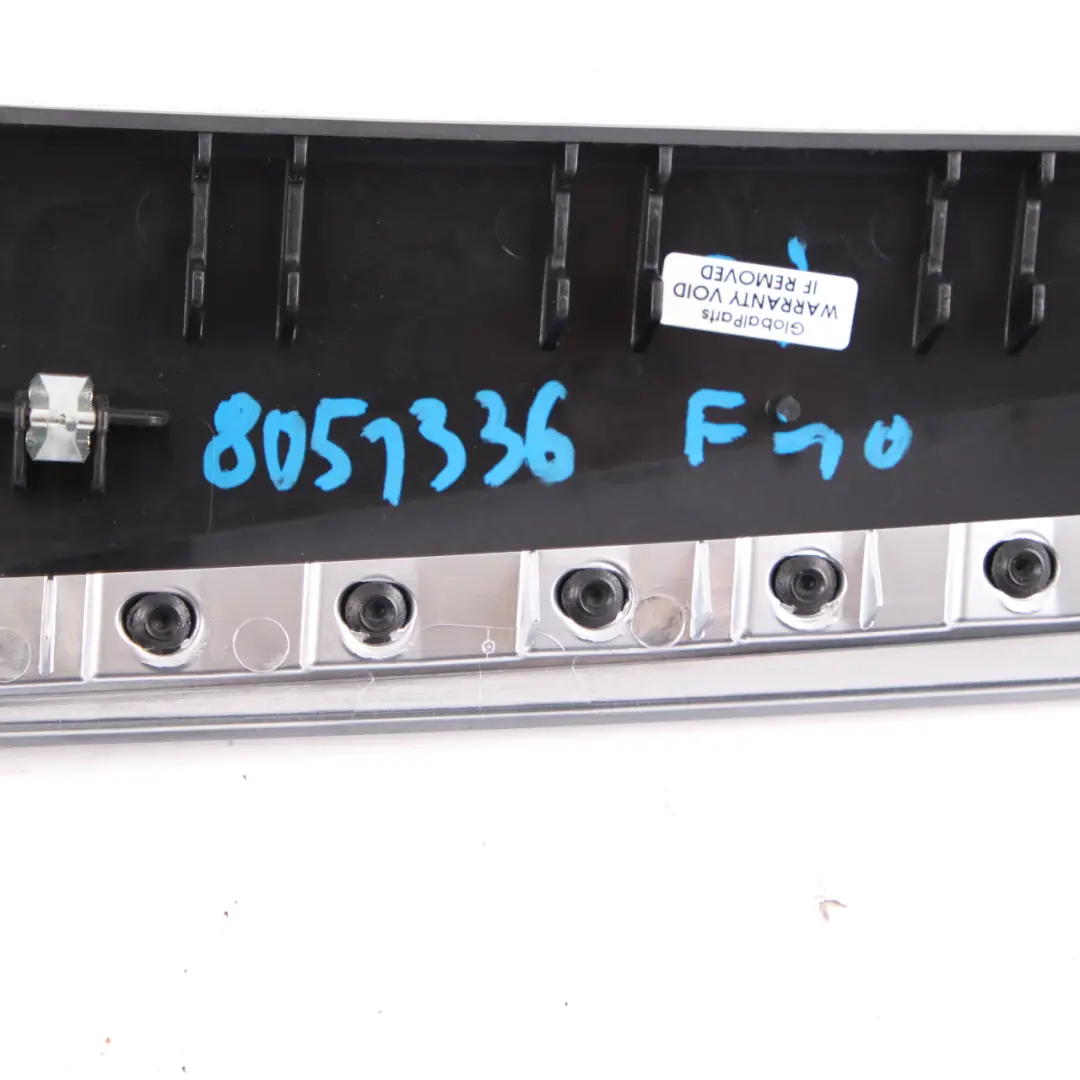 Dashboard Trim Cover Left N/S Perlglanz Chrom Panel to BMW F10 M5 with Part number 8051336 BMW F10 M5 Dashboard Trim Cover Left N/S Perlglanz Chrom Panel - SKU rhd-8051336 - Part number 8051336