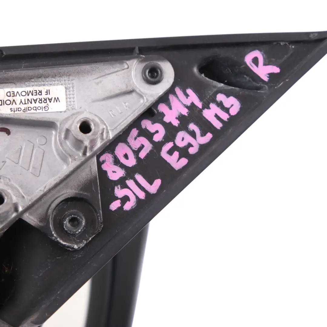 Mirror Wing Right Door O/S Heated Memory Power Fold Silverstone A29 to BMW E92 M3 with Part number 8053714 BMW E92 M3 Mirror Wing Right Door O/S Heated Memory Power Fold Silverstone A29 - SKU rhd-8053714-SIL - Part number 8053714