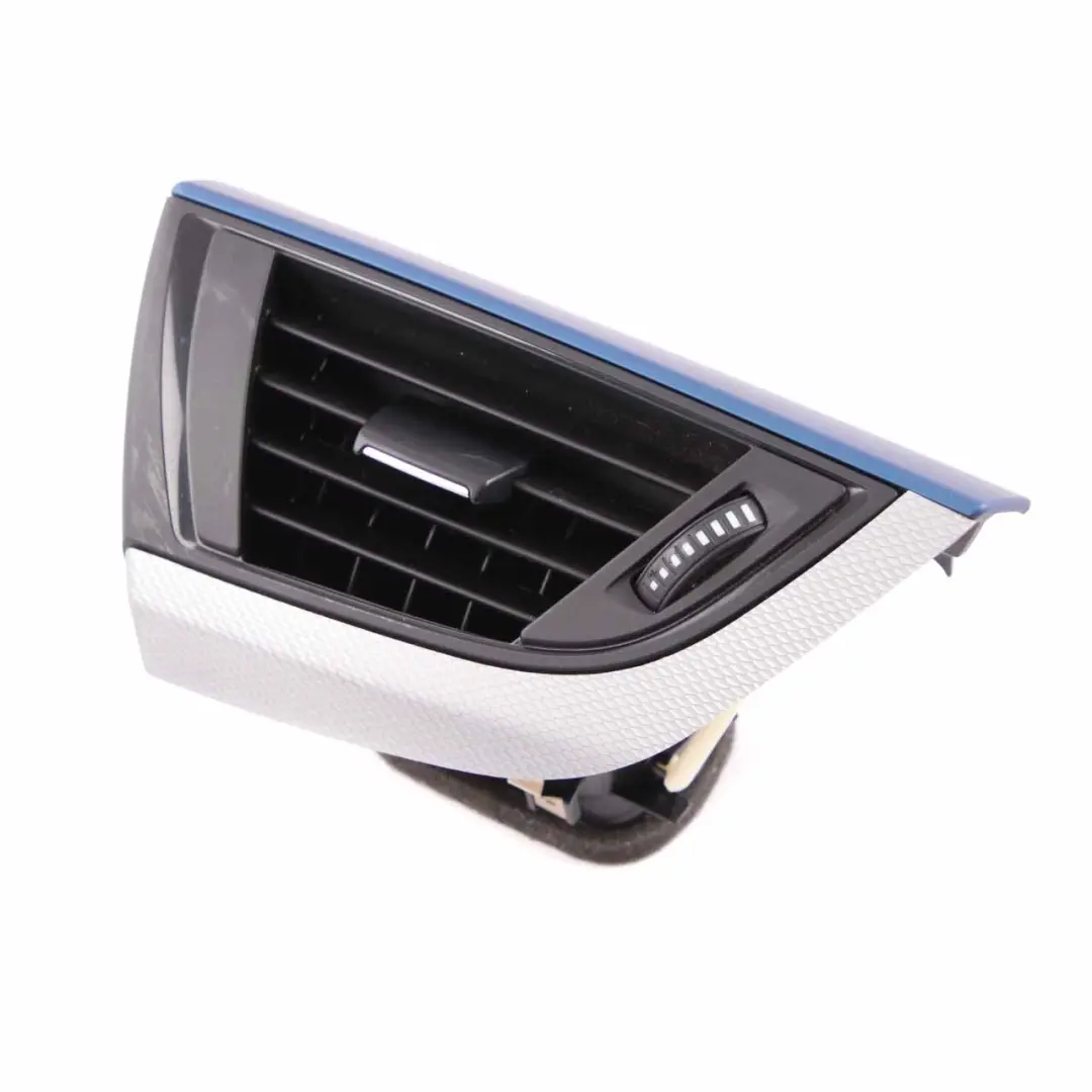 Dashboard Air Vent BMW F20 F21 Trim Panel Cover Hexagonal Alu Blue Matt Driver to with Part number 8054901 Dashboard Air Vent BMW F20 F21 Trim Panel Cover Hexagonal Alu Blue Matt Driver - SKU rhd-8054901 - Part number 8054901