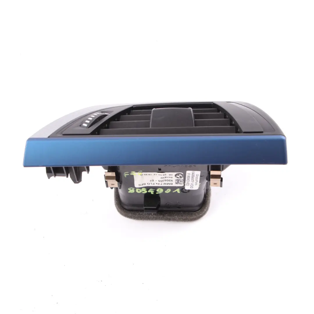 Dashboard Air Vent BMW F20 F21 Trim Panel Cover Hexagonal Alu Blue Matt Driver to with Part number 8054901 Dashboard Air Vent BMW F20 F21 Trim Panel Cover Hexagonal Alu Blue Matt Driver - SKU rhd-8054901 - Part number 8054901