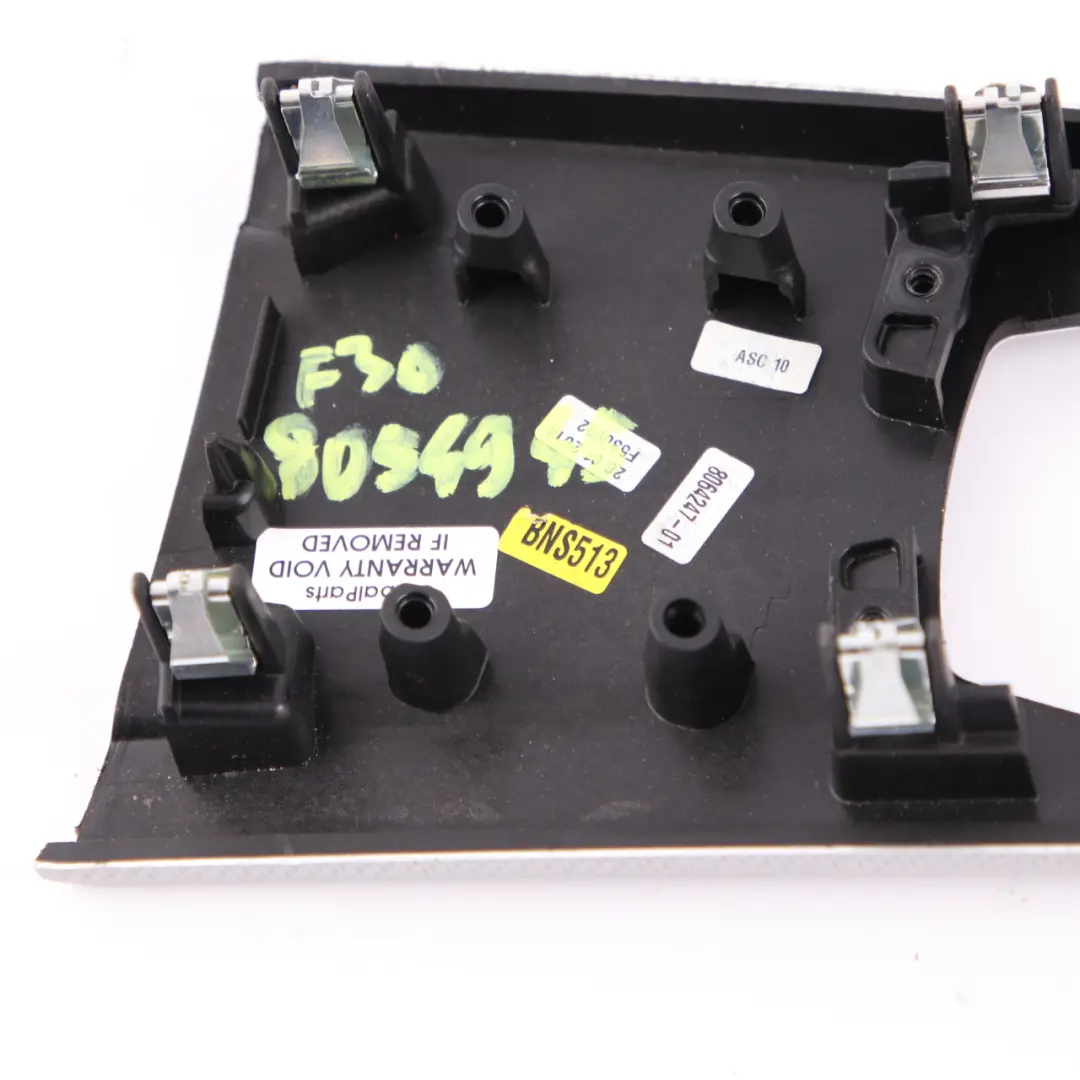 Centre Console Trim BMW F30 F31 1 Panel Cover Aluminium Hexagon to with Part number 8054945 Centre Console Trim BMW F30 F31 1 Panel Cover Aluminium Hexagon - SKU rhd-8054945-1 - Part number 8054945