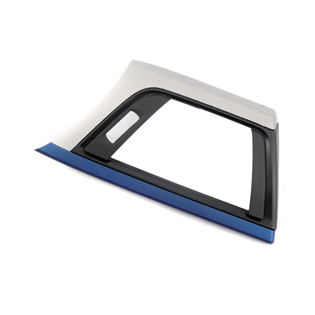 BMW F30 F31 F32 Trim I-panel Dashboard Dash Cover Hexagonal Alu Blue Matt Driver - SKU rhd-8054951 - Part number 8054951