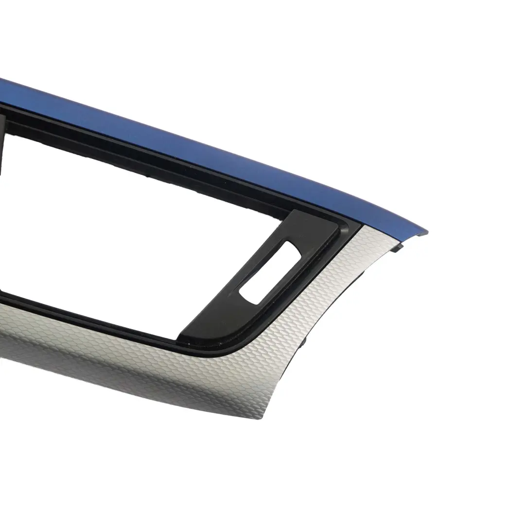 Trim I-panel Dashboard Dash Cover Hexagonal Alu Blue Matt Driver to BMW F30 F31 F32 with Part number 8054951 BMW F30 F31 F32 Trim I-panel Dashboard Dash Cover Hexagonal Alu Blue Matt Driver - SKU rhd-8054951 - Part number 8054951