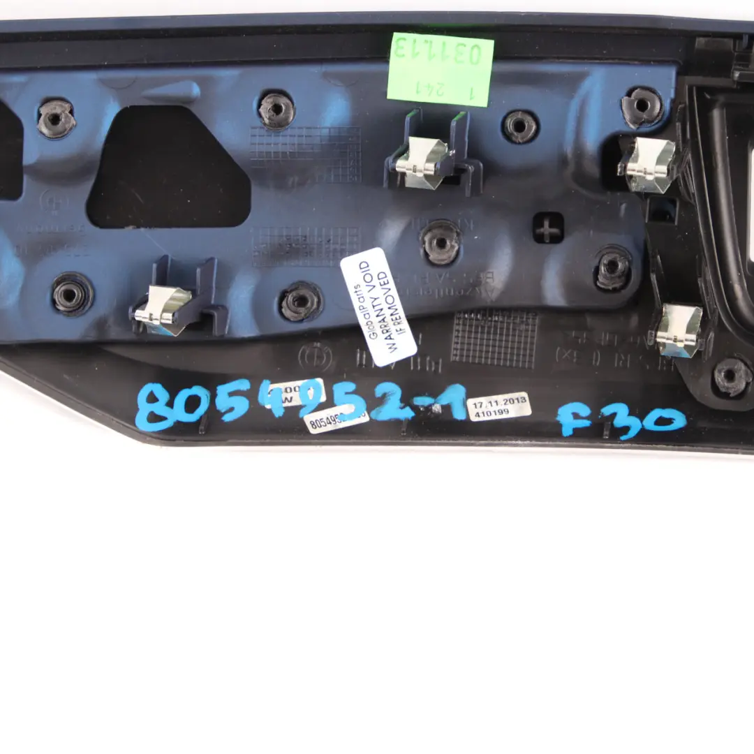  Dashboard Trim BMW F30 F31 F32 1 Panel Cover Hexagonal Alu Blue Matt Passenger - SKU rhd-8054952-1 - Part number 8054952