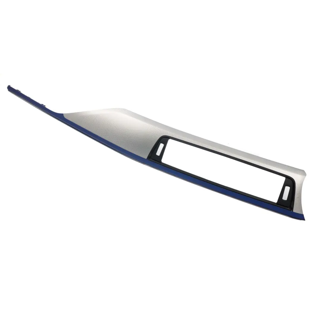 Trim I-panel Dashboard Cover Hexagonal Alu Blue Matt Passenger to BMW F30 F31 F32 with Part number 8054952 BMW F30 F31 F32 Trim I-panel Dashboard Cover Hexagonal Alu Blue Matt Passenger - SKU rhd-8054952 - Part number 8054952