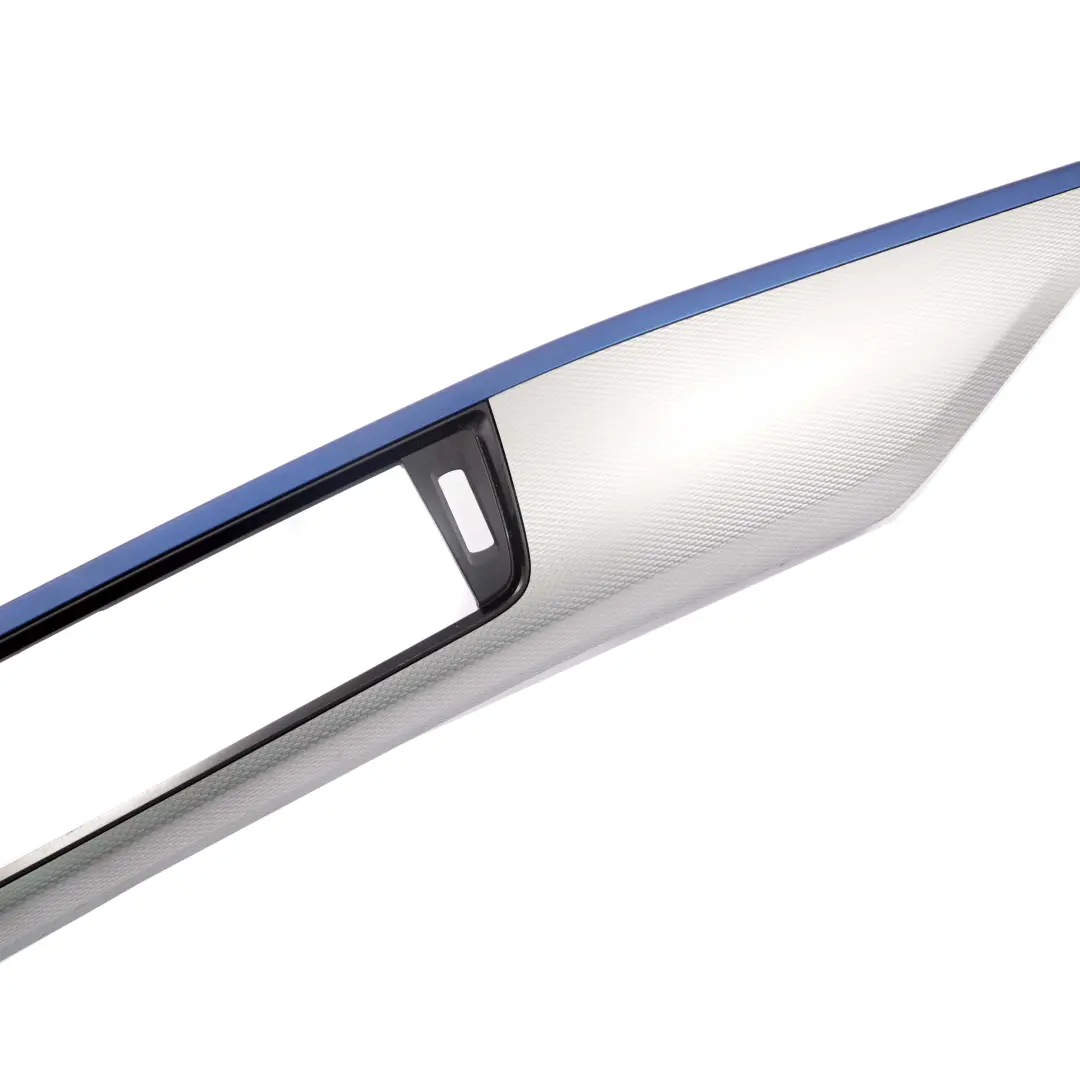 Trim I-panel Dashboard Cover Hexagonal Alu Blue Matt Passenger to BMW F30 F31 F32 with Part number 8054952 BMW F30 F31 F32 Trim I-panel Dashboard Cover Hexagonal Alu Blue Matt Passenger - SKU rhd-8054952 - Part number 8054952