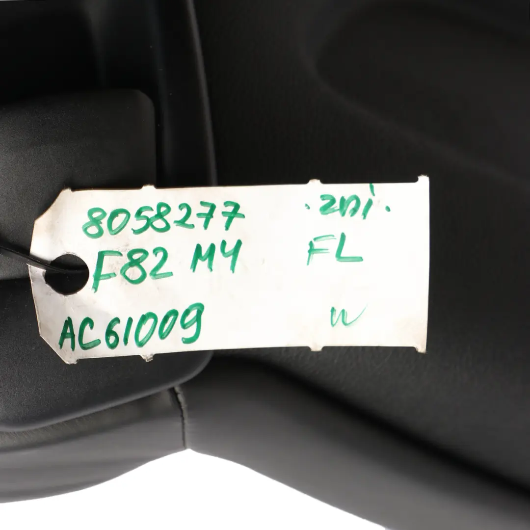 BMW F82 M4 M Sport Heated Front Left N/S Black Leather Seat Memory Electric - SKU rhd-8058277 - Part number 8058277