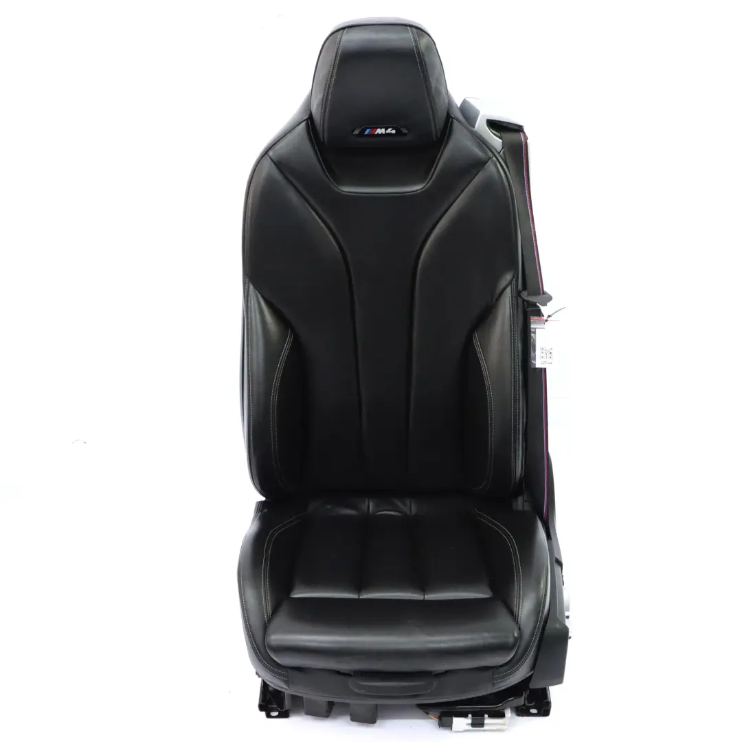 BMW F83 M4 Competition Heated Front Left N/S Seat Leather Merino Black Memory - SKU rhd-8058343-1 - Part number 8058343