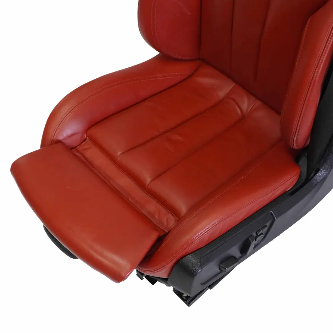 BMW F83 M4 M Sport Front Leather Seat Heated Left N/S Memory Sakhir Orange - SKU RHD-8058349 - Part number 8058349