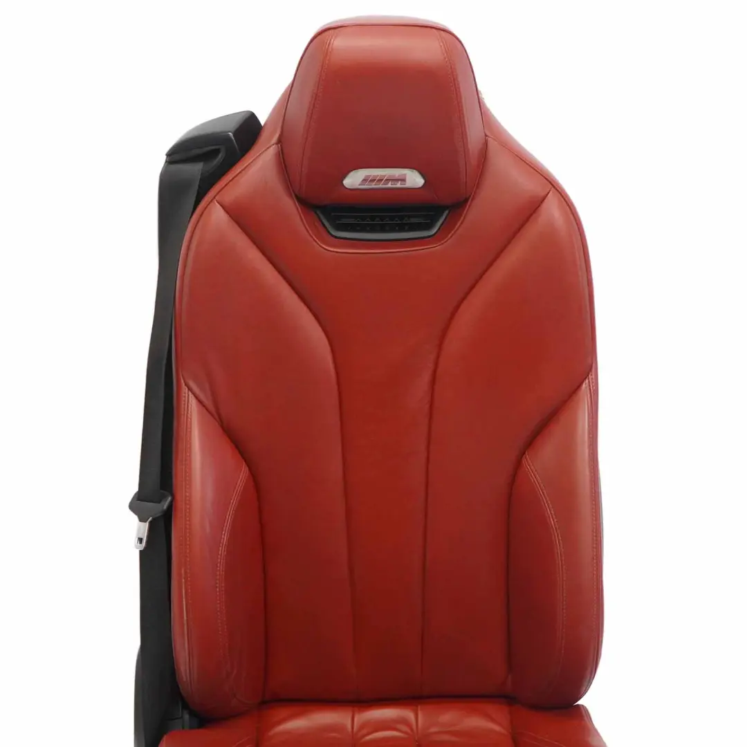 BMW F83 M4 M Sport Front Leather Seat Heated Right O/S Memory Sakhir Orange - SKU RHD-8058350-1 - Part number 8058350