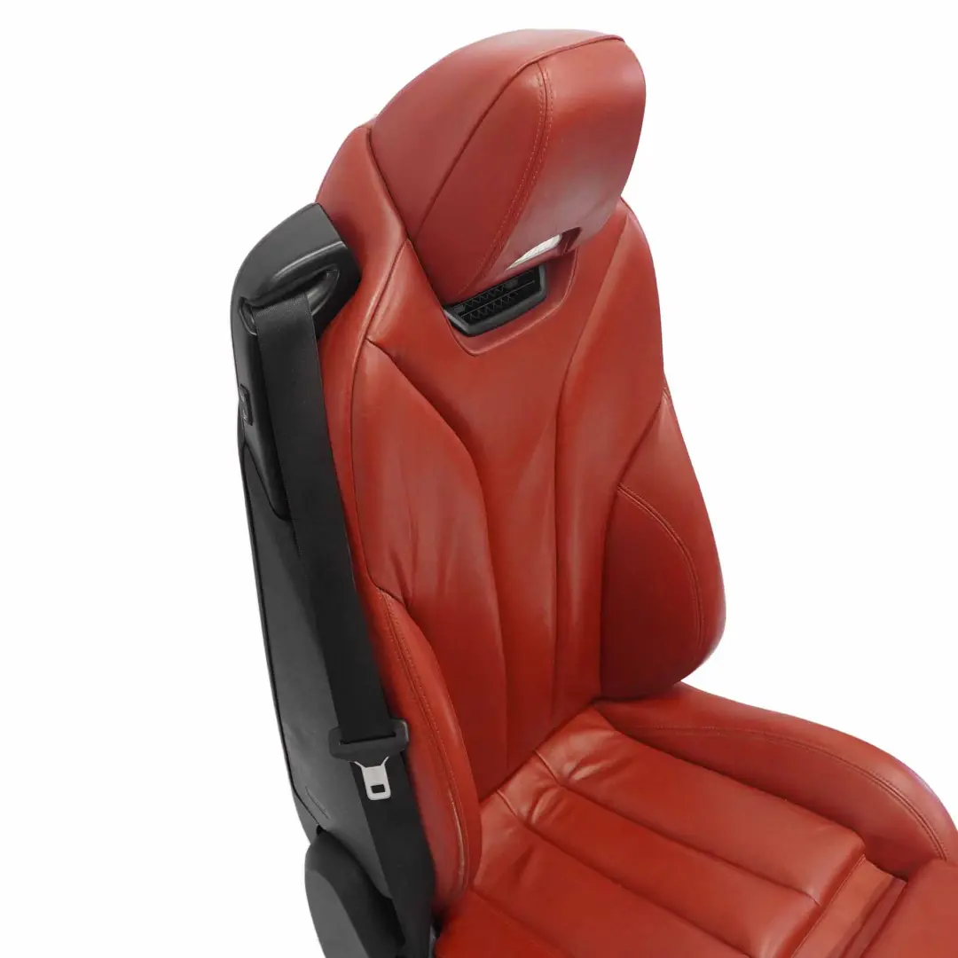 BMW F83 M4 M Sport Front Leather Seat Heated Right O/S Memory Sakhir Orange - SKU RHD-8058350-1 - Part number 8058350