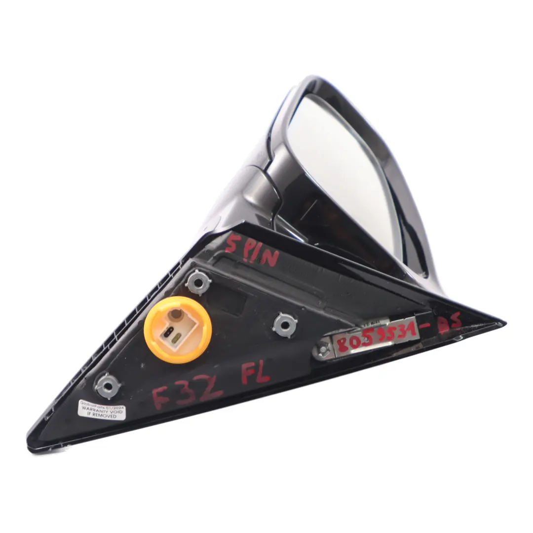  Wing Mirror BMW F32 F33 F82 M4 High Gloss Heated Left N/S Black Sapphire 475 - SKU rhd-8059531-BS - Part number 8059531