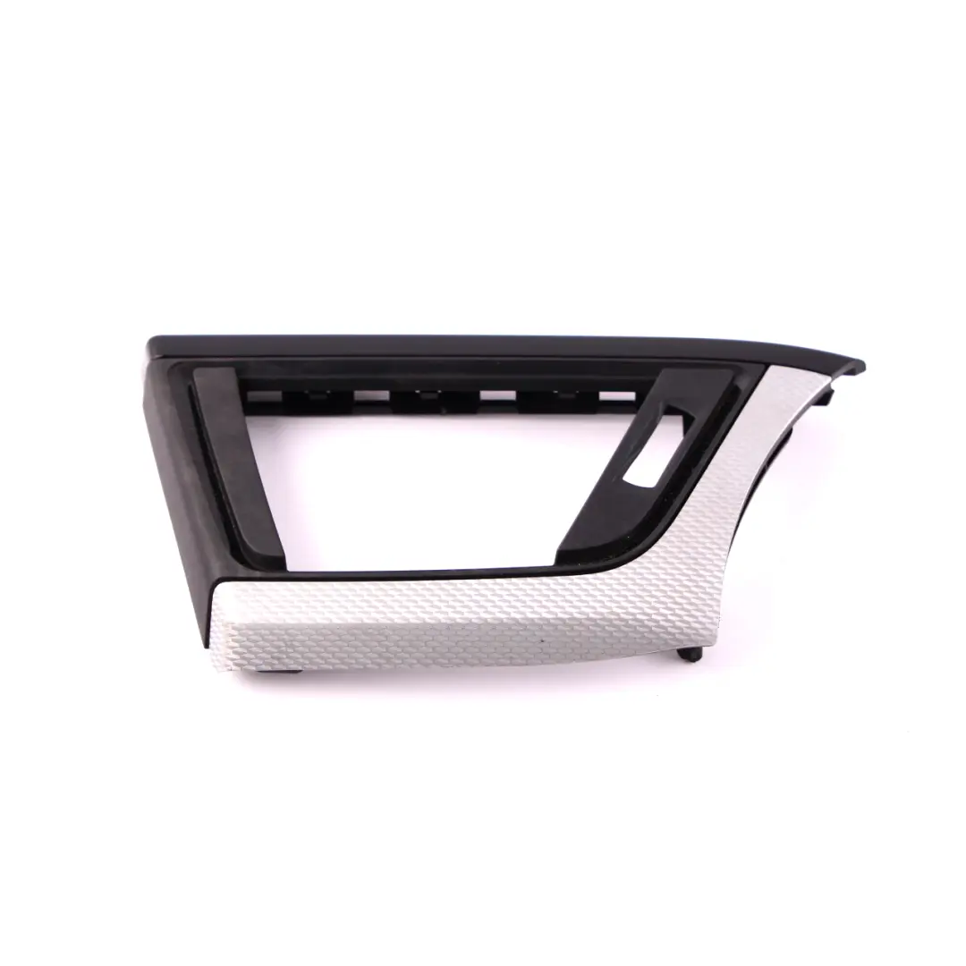 BMW F30 F31 F33 Trim I-panel Dashboard Cover Hexagonal Aluminium Black Gloss - SKU rhd-8064255 - Part number 8064255