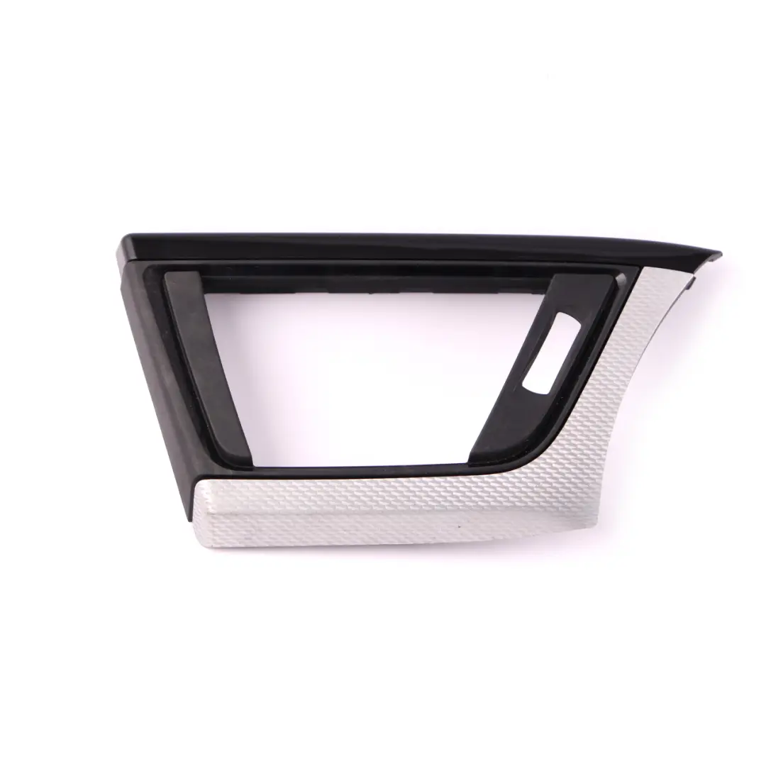 BMW F30 F31 F33 Trim I-panel Dashboard Cover Hexagonal Aluminium Black Gloss - SKU rhd-8064255 - Part number 8064255